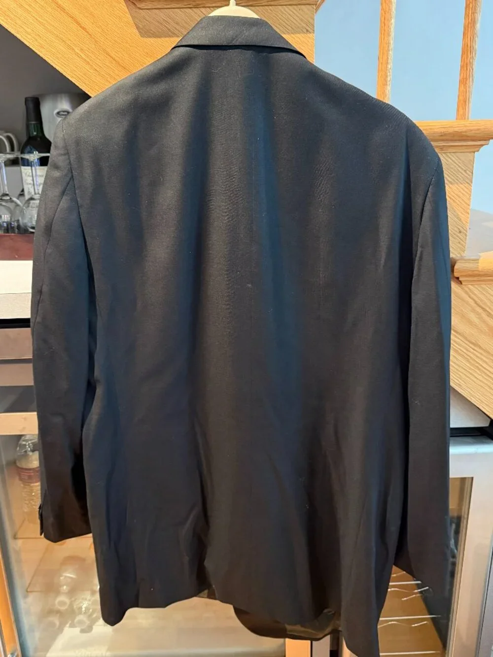 Trussini Black Men's Tux, Size 44L 100% Wool